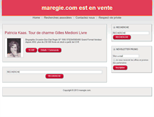 Tablet Screenshot of maregie.com